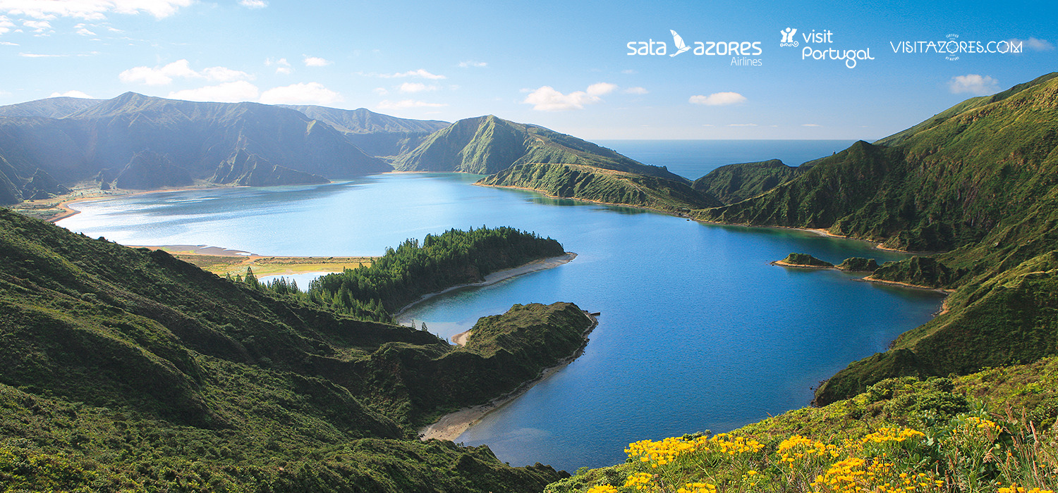 Vista sobre a Lagoa do Fogo.