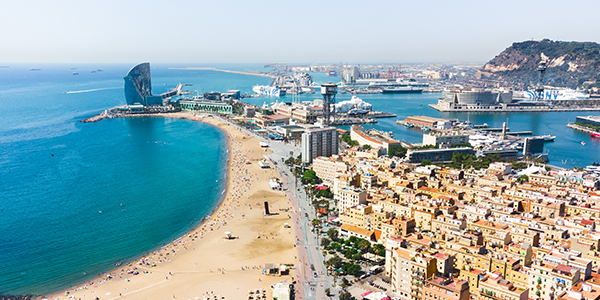 Coast of Barcelona